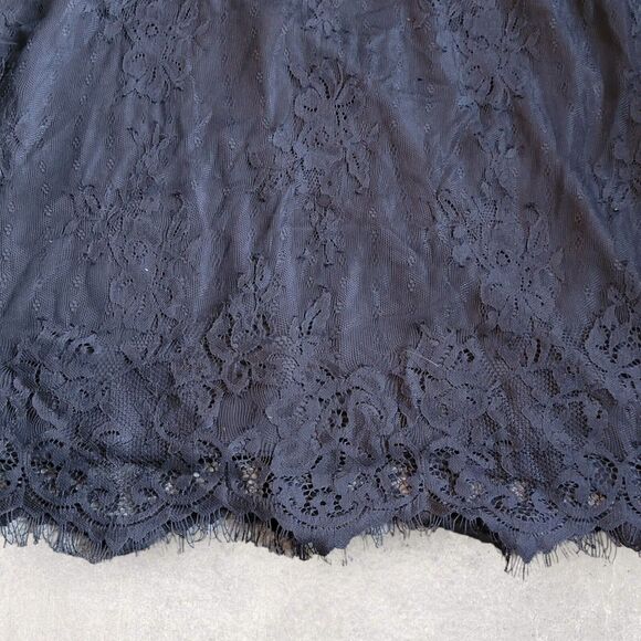 Parker Top Women Small Black Lace Sleeveless Halter Neck Back Zip Blouse New NWT - Picture 8 of 12